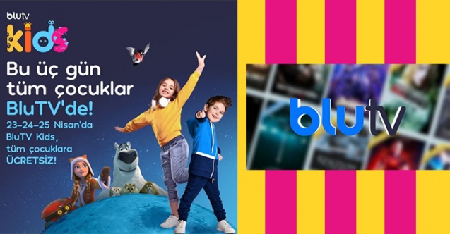 BluTV'de çocuk içerikleri 3 gün boyunca ücretsiz