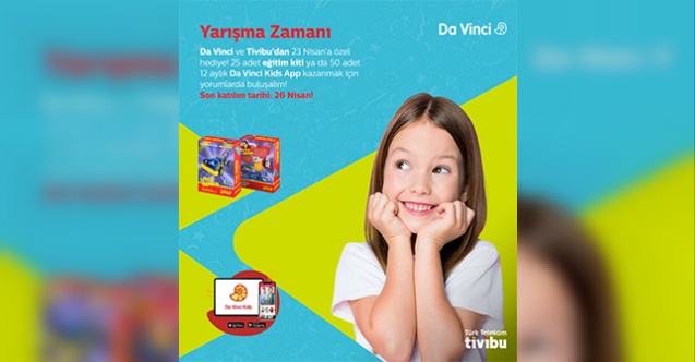 Da Vinci ve Tivibu’dan 23 Nisan iş birliği