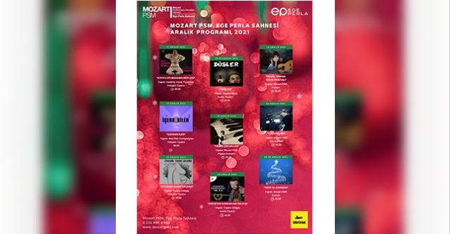 Mozart PSM Ege Perla Sahnesi çok özel etkinliklerle yeni yıla giriyor