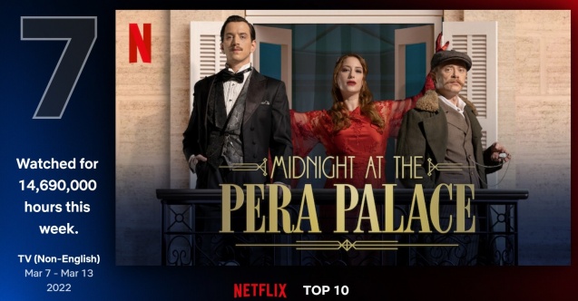 Pera Palas'ta Gece Yarısı izlenme başarısını sürdürüyor