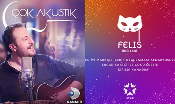 “Ercan Saatçi ile Çok Akustik”  Felis Ödülü’ne layık görüldü
