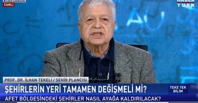 Prof. Dr. İlhan Tekeli HaberTürk’teki canlı yayında sandalyeden düştü!