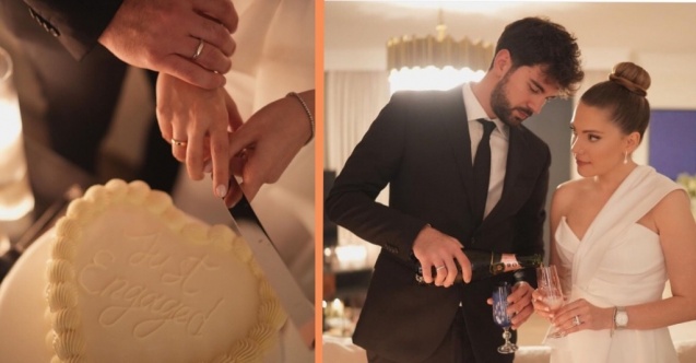 Eda Ece ve Buğrahan Tuncer nişanlandı