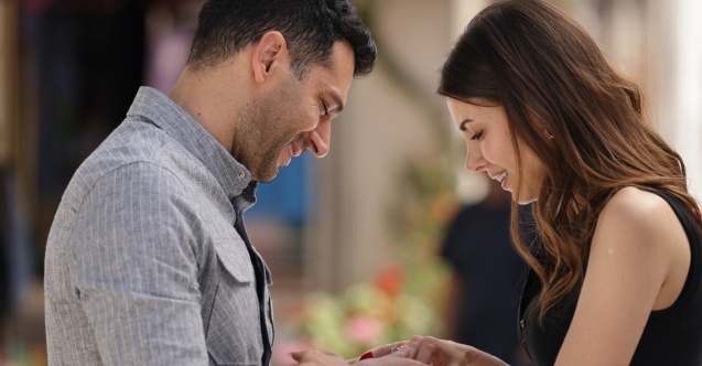 Ömer ve Zehra’nın nişan yüzükleri takıldı