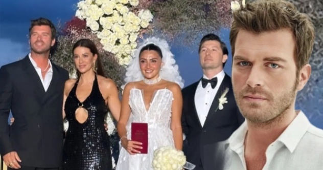 Nikah şahidi olan Kıvanç Tatlıtuğ konukları gülümsetti!