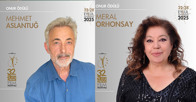 Adana Altın Koza’dan Meral Orhonsay ve Mehmet Aslantuğ’a Onur Ödülü