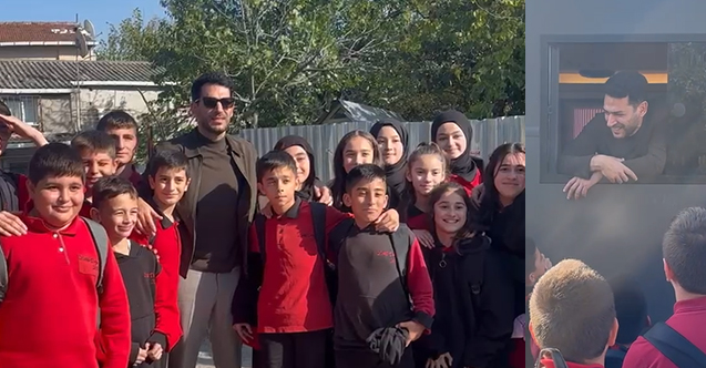 Murat Yıldırım'ı ilkokul öğrencileri sette ziyaret etti!