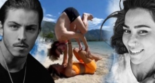 Boran Kuzum'dan 'acroyoga' denemesi