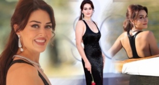 Esra Bilgiç'in kırmızı halıda poz verişi gündem oldu