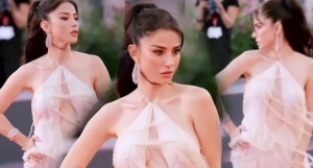 Özge Gürel kırmızı halıda göz kamaştırdı!