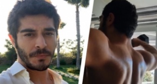 Burak Deniz'in kaslarına beğeni yağdı