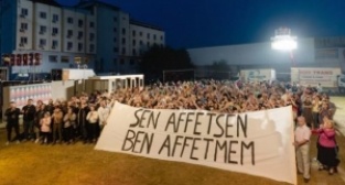 Bergen film ekibinden kadına şiddete tepki