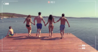 Tuba Büyüküstün'den Murat Boz, Seda Bakan ve Rıza Kocaoğlu ile deniz videosu!