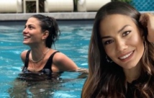 Demet Özdemir yağmura aldırmadı