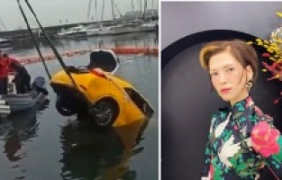 Ünlü model Ece Su Uçkan taksiyle denize uçtu