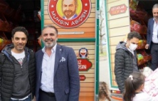 Uğur Aslan çocukları sevindirdi