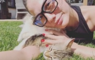 Demet Özdemir'in kedi aşkı