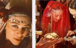 6 aylık hamile Demet Evgar kına gecesi yaptı