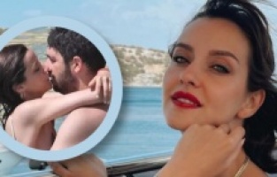 İrem Helvacıoğlu plajda aşka geldi!