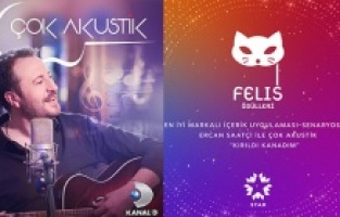 “Ercan Saatçi ile Çok Akustik”  Felis Ödülü’ne layık görüldü