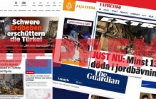 Dünya medyası acı depremi böyle gördü