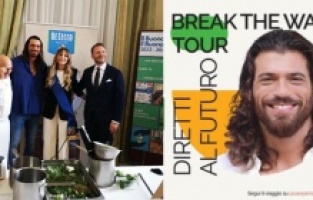 Can Yaman Fiuggi'de ünlü şefle yemek yaptı!