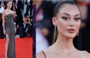 Dilan Çiçek Deniz kırmızı halıda göz kamaştırdı