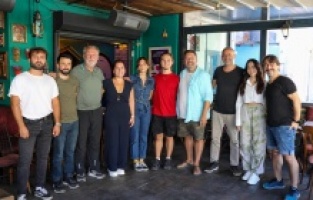 "Sevince" filminin oyuncuları okuma provası için bir araya geldi