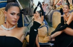 Demet Özdemir Venedik'te en şıklar listesindeki tek Türk!