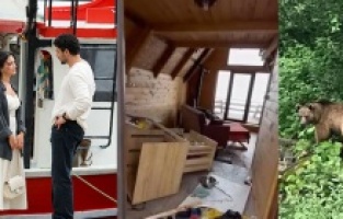 Gözleri Karadeniz setine ayı girdi!