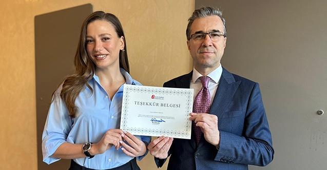 Serenay Sarıkaya'ya Teşekkür Belgesi!